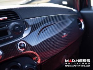 FIAT 500 Custom Dashboard - Carbon Fiber - LHD - Pre 2016 FIAT 500 Custom Dashboard - Carbon Fiber - LHD - Pre 2016